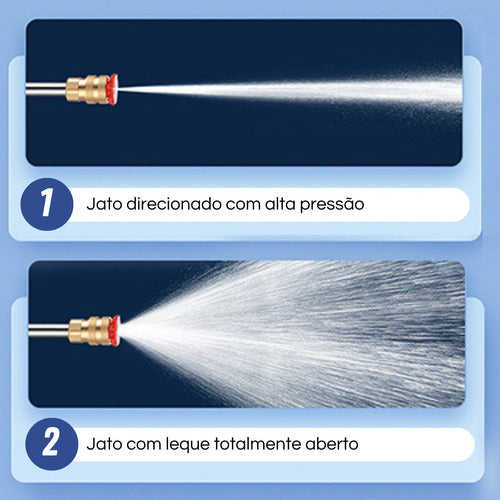 Lavadora de Alta Pressão Portátil + 2 bicos e Adaptador de Sabão [MALETA GRÁTIS]