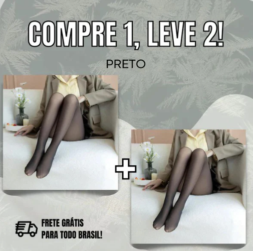 Meia Calça Térmica Forrada de Lã - Compre 1 Leve 2 | Promoção de Inverno ❄️