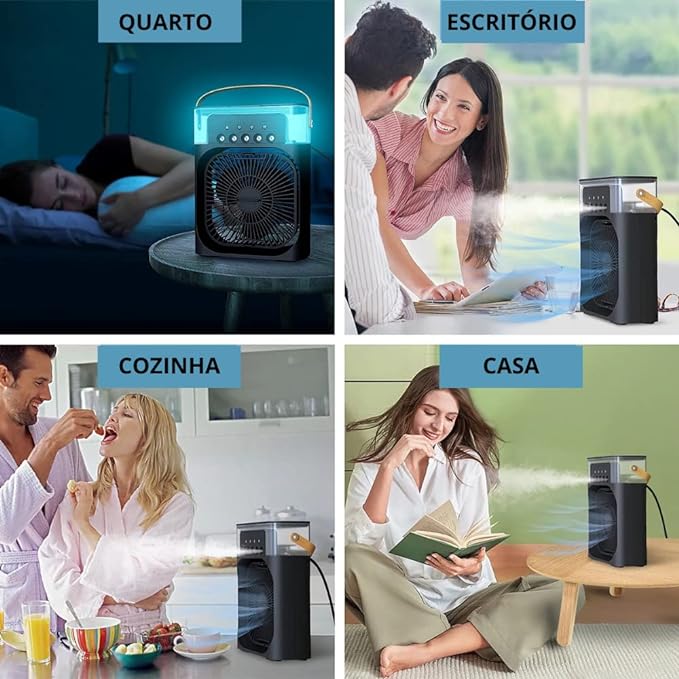 Mini Umidificador e Refrigerador de Ar Portátil Climatizza™