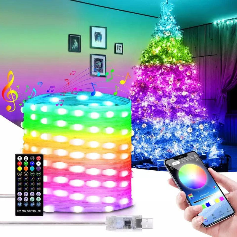 SmartLed™ - Luzes Inteligentes de Natal Controladas pelo Celular